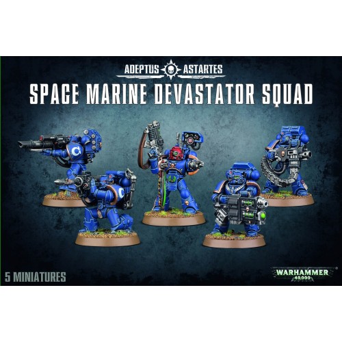 Warhammer 40000: Space Marine Devastator Squad Space Marines Games Workshop