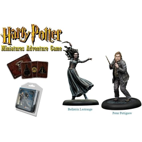 Harry Potter Miniatures 35 mm 2-pack Bellatrix & Wormtail Harry Potter Miniatures Adventure Game   Knight Models