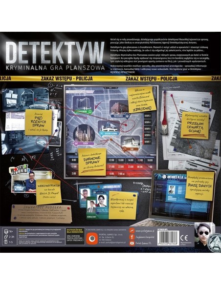 Detektyw(Detective): Kryminalna Gra Planszowa Gry Dedukcji Portal