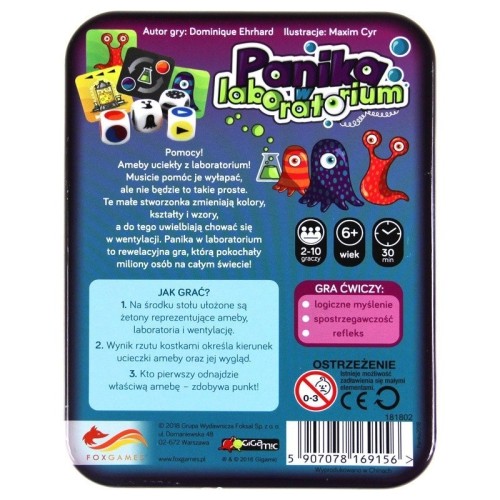 Panika w laboratorium Imprezowe Fox Games
