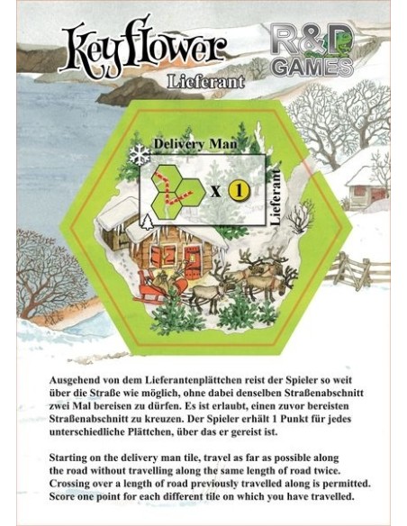 Keyflower: Delivery Man - dodatek z kalendarza adwentowego 2018(8) Dodatki Promocyjne