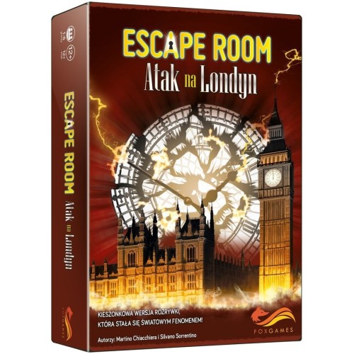 Escape Room. Atak na Londyn Gry Dedukcji Fox Games