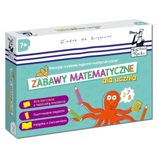 Kapitan Nauka: Zabawy matematyczne dla ucznia 7+ Dla dzieci Edgard