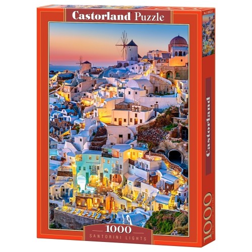Puzzle 1000 el. Światła Santorini Castorland Castorland