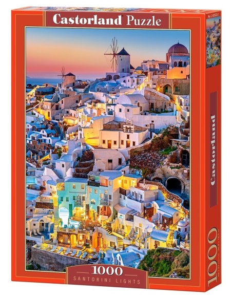 Puzzle 1000 el. Światła Santorini Castorland Castorland