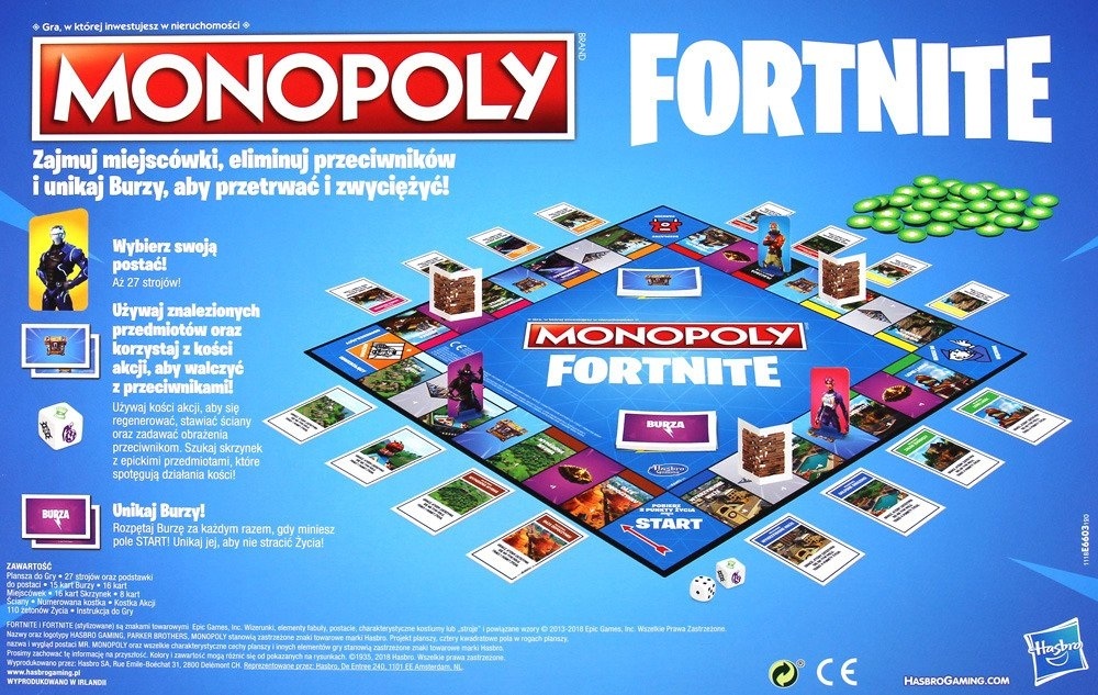 3Trolle.pl: Monopoly Fortnite - Sklep z grami planszowymi