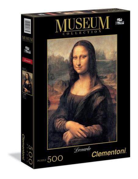 Puzzle 500 Leonardo: Mona Lisa - Museum Collection Malarstwo Clementoni