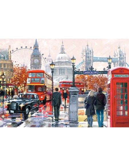 Puzzle 1000 el. LONDON COLLAGE Malarstwo Castorland