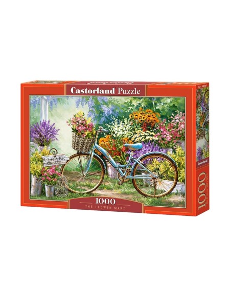 Puzzle 1000 el. Kwiatowy targ Malarstwo Castorland