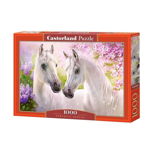 Puzzle 1000 el. Romantic Horses Malarstwo Castorland