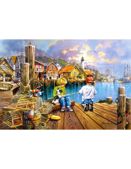 Puzzle 1000 el. At the Dock Malarstwo Castorland
