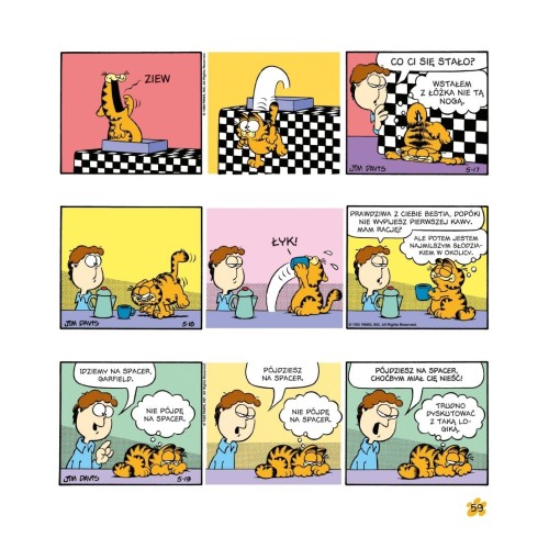 Garfield. Tłusty koci trójpak. Tom 3 Komiksy pełne humoru Egmont