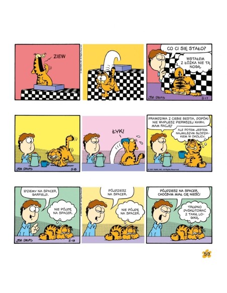 Garfield. Tłusty koci trójpak. Tom 3 Komiksy pełne humoru Egmont