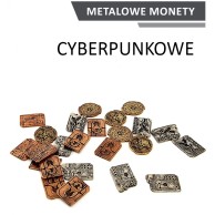 Metalowe Monety - Cyberpunkowe (zestaw 24 monet) Monety Rebel