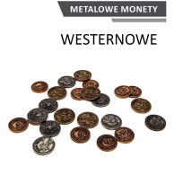 Metalowe Monety - Westernowe (zestaw 24 monet) Monety Rebel