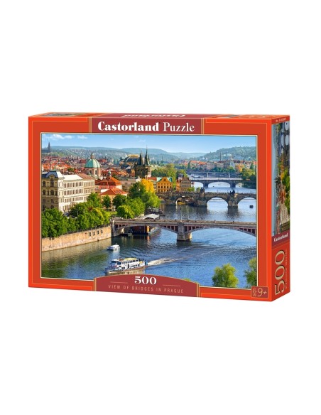 Puzzle 500 el. View of Bridges in Prague Pejzaże Castorland