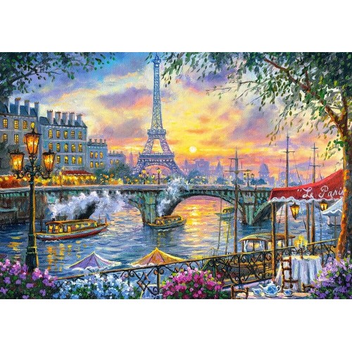 Puzzle 500 el. Tea Time in Paris Malarstwo Castorland Puzzle 500 el. Tea Time in Paris Malarstwo Castorland