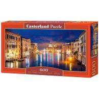 Puzzle 600 el. Canal Grande nocą - Wenecja Pejzaże Castorland