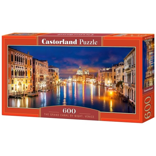 Puzzle 600 el. Canal Grande nocą - Wenecja Pejzaże Castorland
