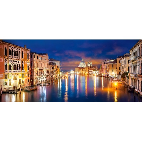 Puzzle 600 el. Canal Grande nocą - Wenecja Pejzaże Castorland