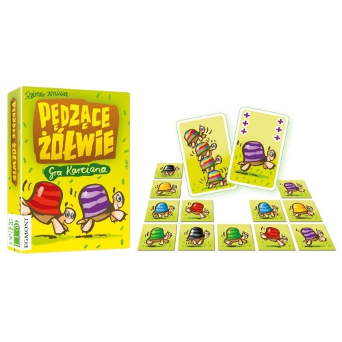 Pędzące żółwie - gra karciana Dla dzieci Egmont
