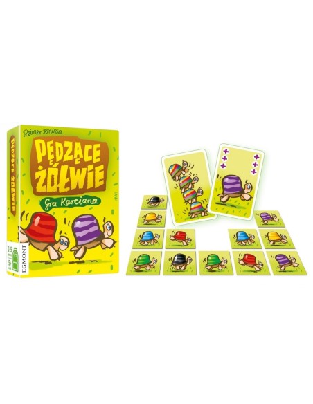 Pędzące żółwie - gra karciana Dla dzieci Egmont