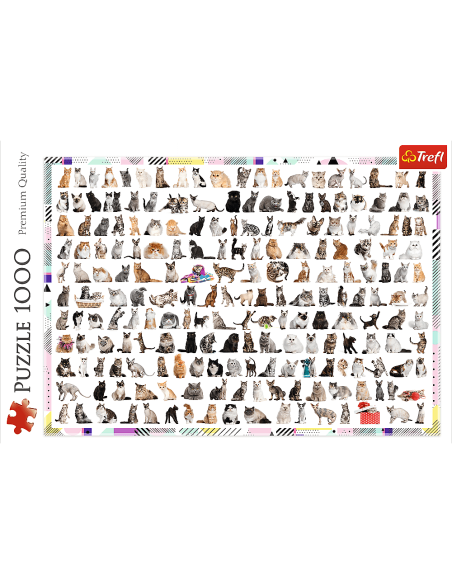 Puzzle 1000 el. 208 kotów Trefl Trefl