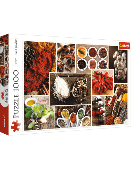 Puzzle 1000 el. Przyprawy - kolaż Motywy Trefl