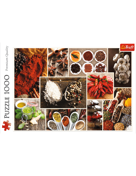 Puzzle 1000 el. Przyprawy - kolaż Motywy Trefl