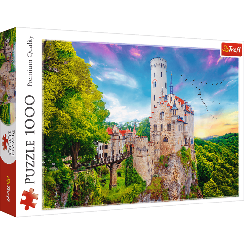Puzzle 1000 el. Zamek Lichtenstein, Niemcy Pejzaże Trefl