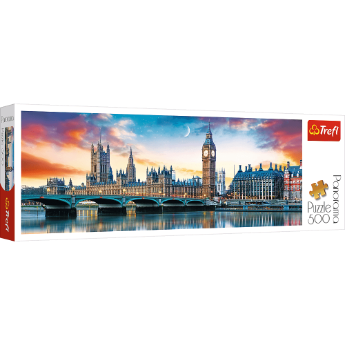 Puzzle 500 el. Big Ben i Pałac Westminsterski, Londyn Pejzaże Trefl