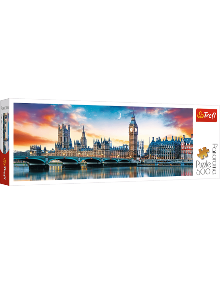 Puzzle 500 el. Big Ben i Pałac Westminsterski, Londyn Pejzaże Trefl