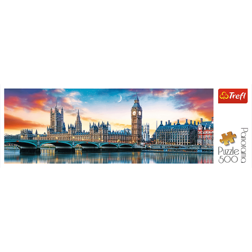 Puzzle 500 el. Big Ben i Pałac Westminsterski, Londyn Pejzaże Trefl