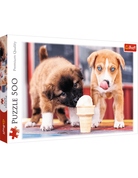Puzzle 500 el. Pora na lody Zwierzęta Trefl