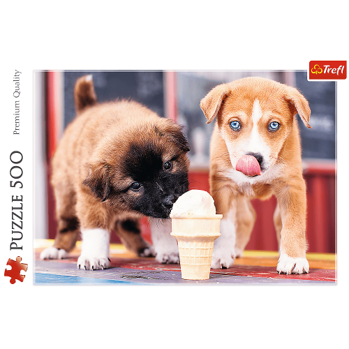 Puzzle 500 el. Pora na lody Zwierzęta Trefl