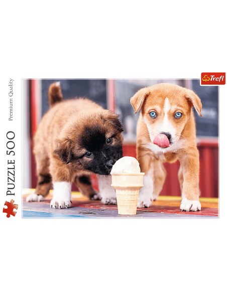 Puzzle 500 el. Pora na lody Zwierzęta Trefl
