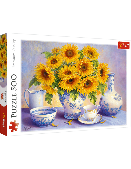 Puzzle 500 el. Słoneczniki Martwa Natura Trefl
