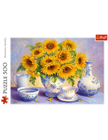 Puzzle 500 el. Słoneczniki Martwa Natura Trefl