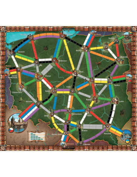 Wsiąść do Pociągu: Polska Dodatki do Gier Planszowych Rebel