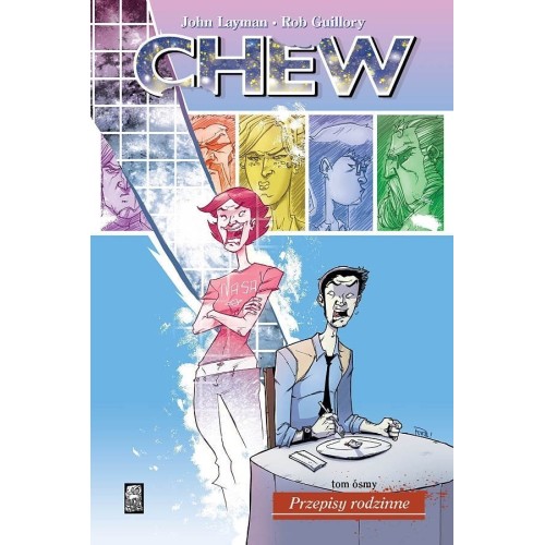 Chew T.8 Przepisy rodzinne Komiksy kryminalne Mucha Comics