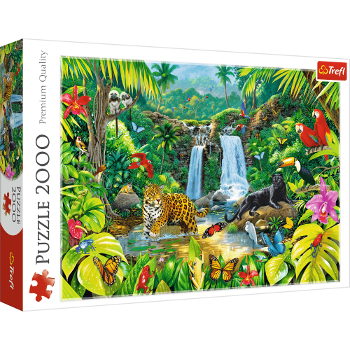 Puzzle 2000 el. Las tropikalny Zwierzęta Trefl