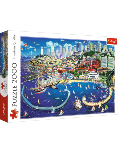 Puzzle 2000 el. Zatoka San Francisco Pejzaże Trefl