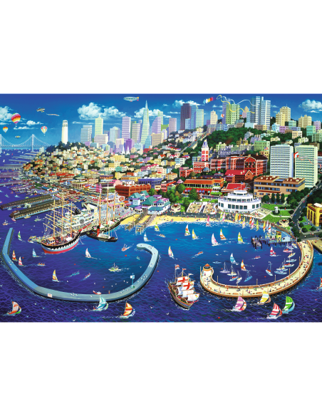Puzzle 2000 el. Zatoka San Francisco Pejzaże Trefl