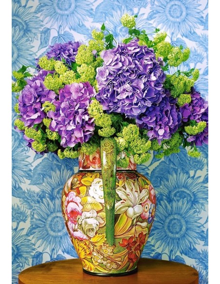 Puzzle 1000 el. Martwa natura - bukiet hortencji Martwa Natura Castorland