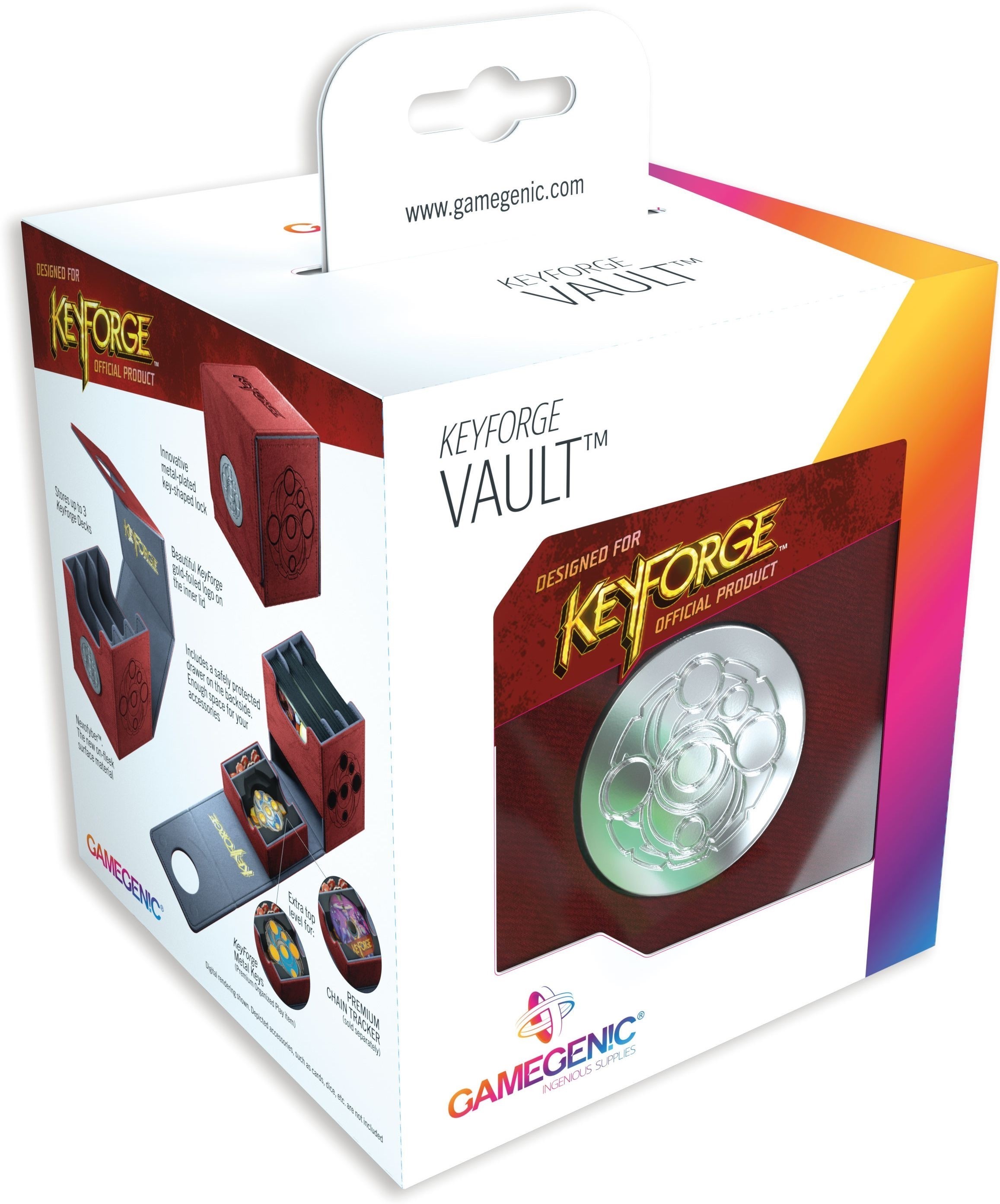 Gamegenic: KeyForge - Vault Red Premium Deck Box