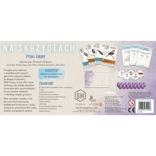 Na skrzydłach: Ptaki Europy Pozostałe gry Rebel
