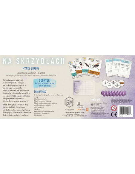 Na skrzydłach: Ptaki Europy Pozostałe gry Rebel