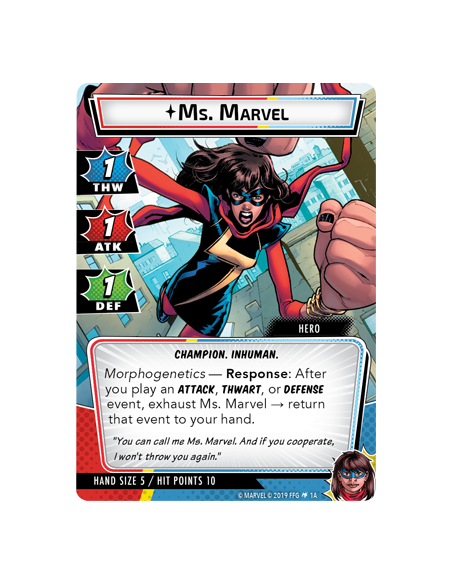 Marvel Champions: The Card Game - Ms. Marvel Hero Pack Hero Packs Fantasy Flight Games