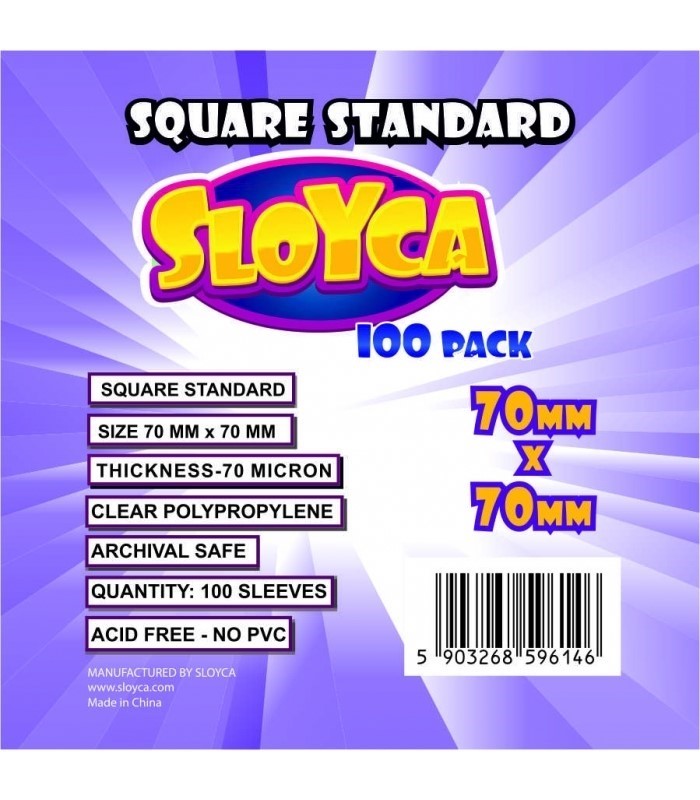 SLOYCA Koszulki Square Standard (70x70mm) 100 szt.
