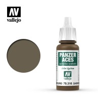 Farba Vallejo 70.316 Panzer Aces 17 ml. Dark Mud Seria Panzer Aces Vallejo